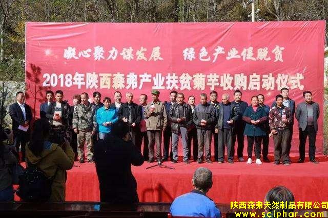 凝心聚力謀發(fā)展 綠色產(chǎn)業(yè)促脫貧”2018森弗集團產(chǎn)業(yè)扶貧菊芋收購工作正式啟動。
